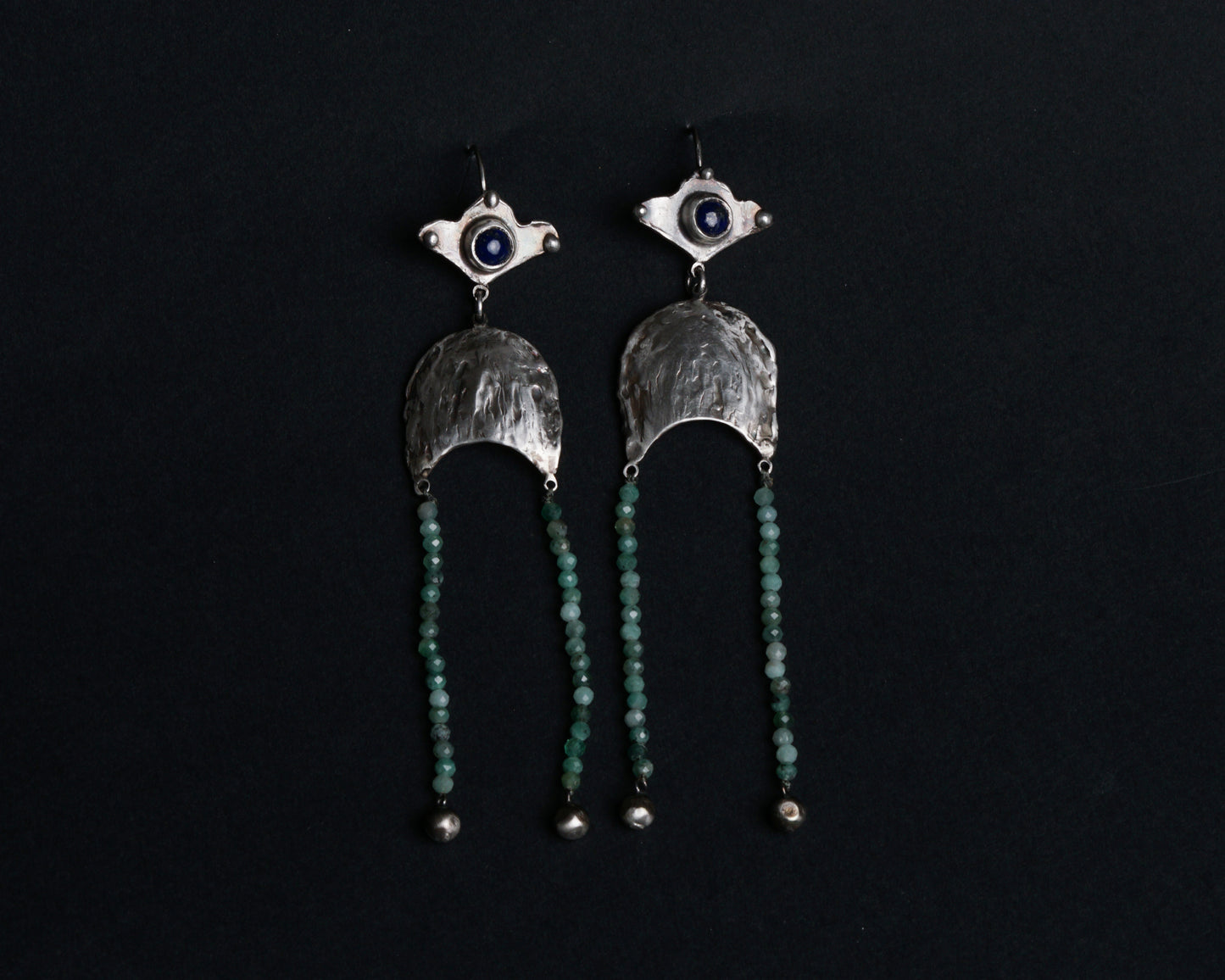 Lapis & Emerald Kokoshnik Drops