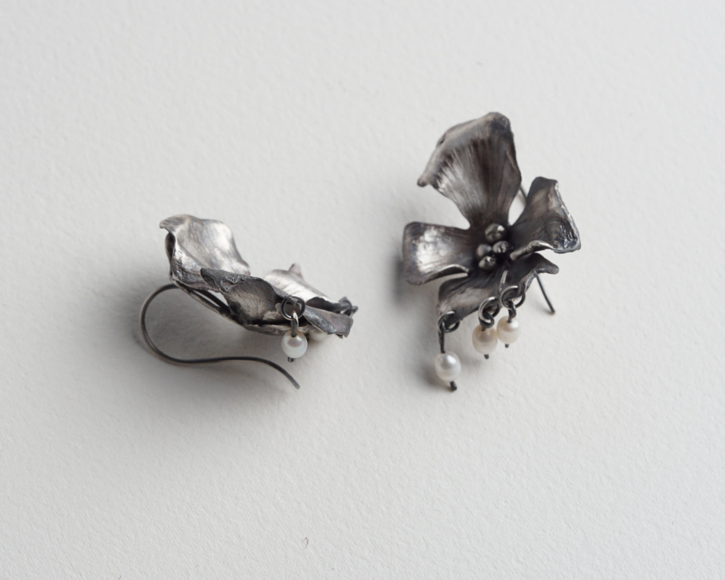 Boucles d'oreilles Orchidée