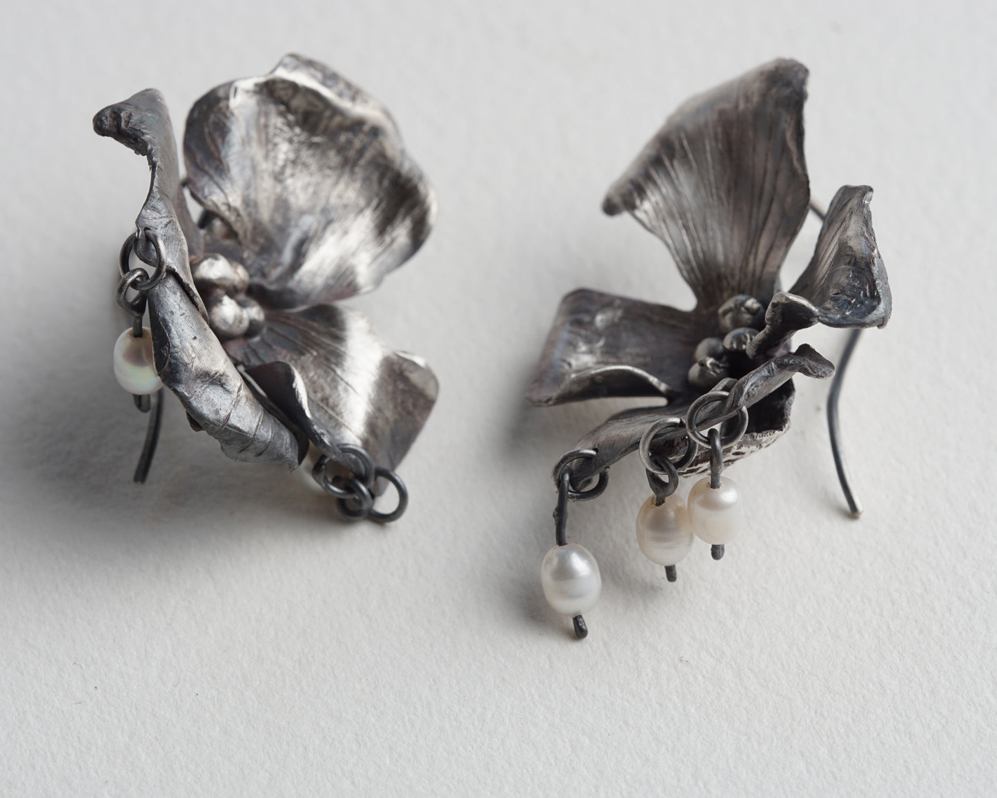 Boucles d'oreilles Orchidée