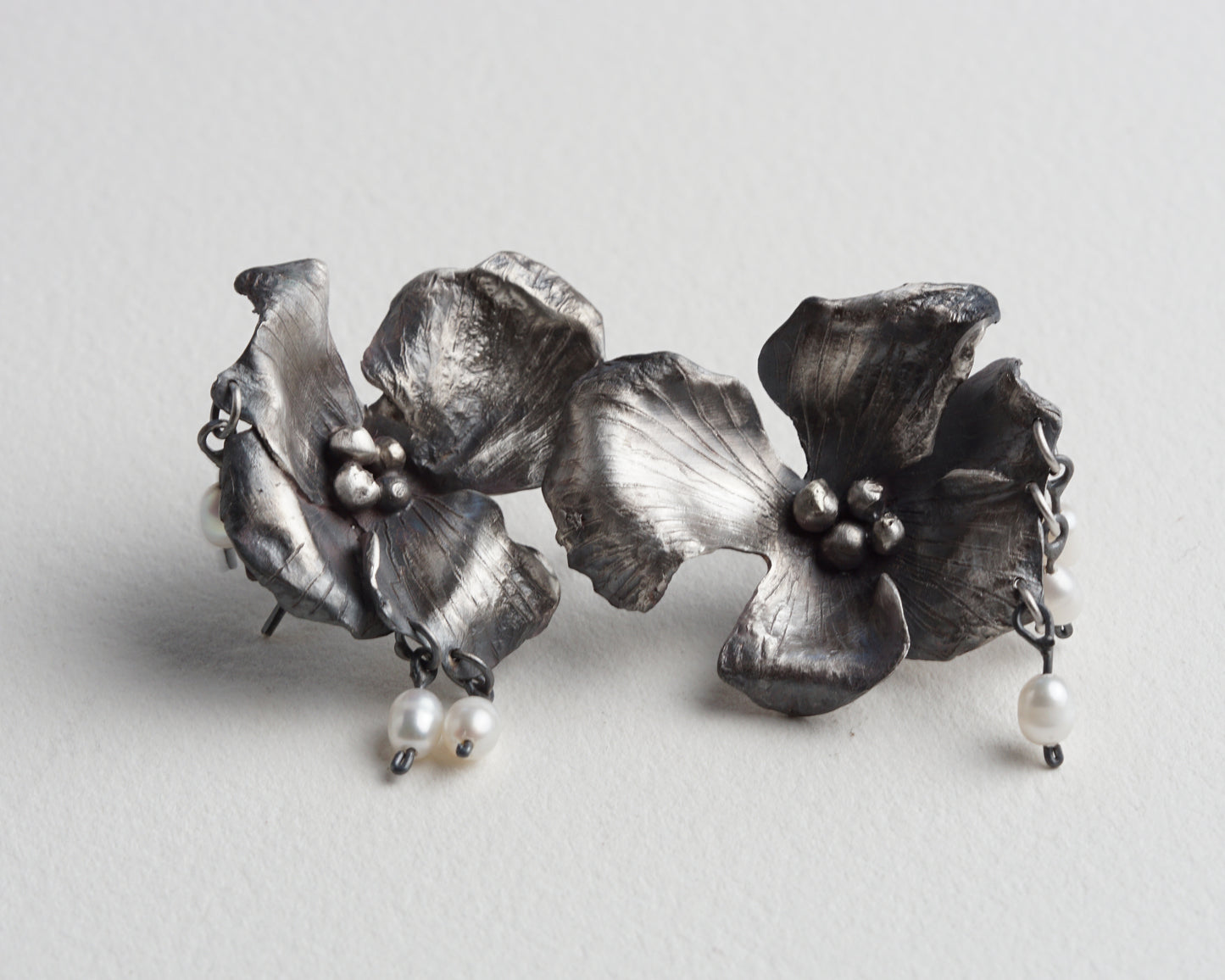 Boucles d'oreilles Orchidée