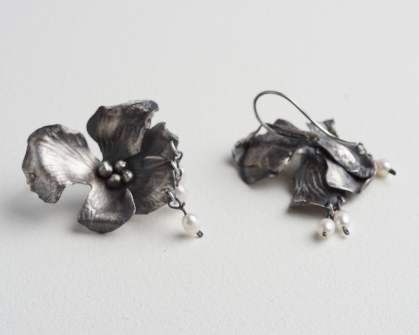Boucles d'oreilles Orchidée
