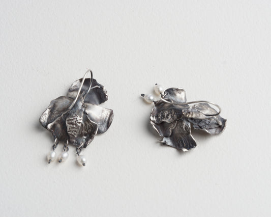 Boucles d'oreilles Orchidée