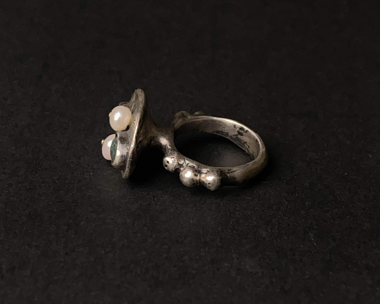 Bague en argent sterling Moss Whisper