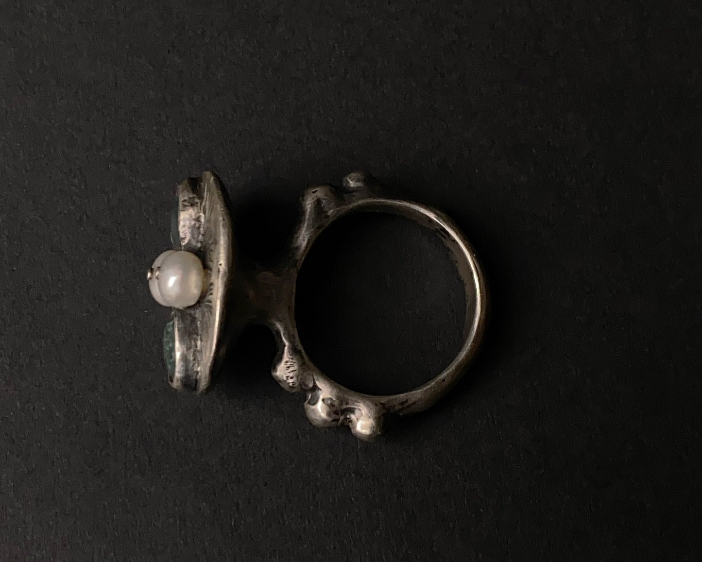 Bague en argent sterling Moss Whisper