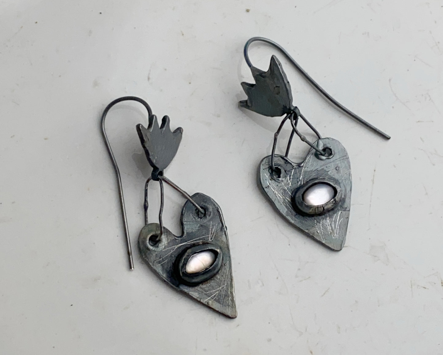 Black Heart Earrings