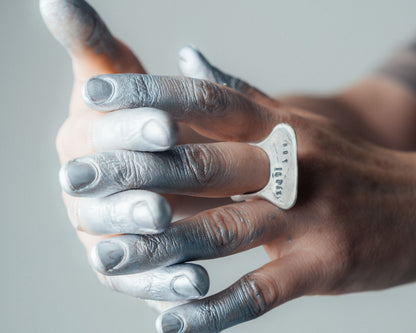 Custom Engraved Silver Message Ring