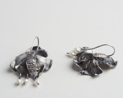 Boucles d'oreilles Orchidée