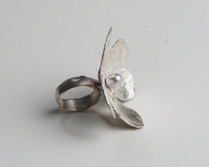Petal & Pearl Statement Ring