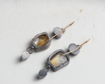 Citrine Raw Drops