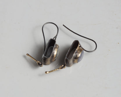 Moon Module Drop Earrings
