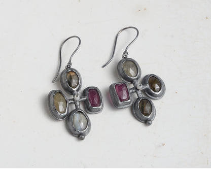 Mosaic Cross Earrings