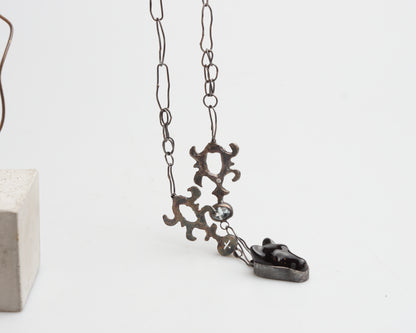 Ceramic Wolf Necklace