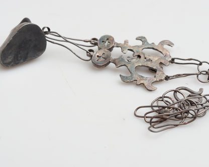 Ceramic Wolf Necklace