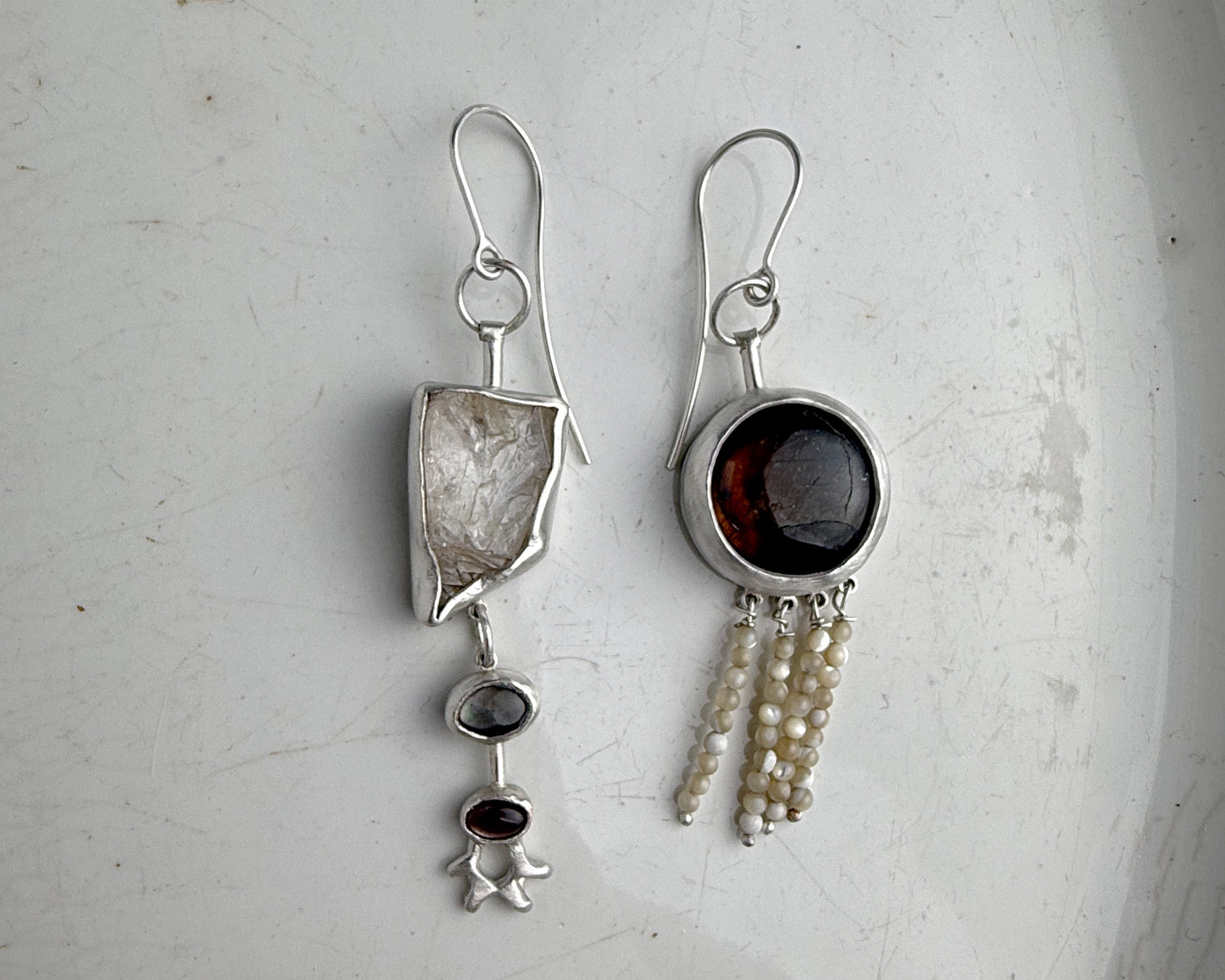 Golden Glow Mismatched Earrings