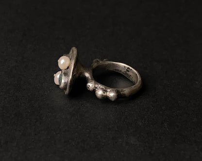 Bague en argent sterling Moss Whisper