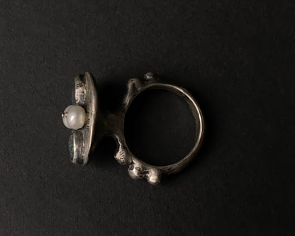 Bague en argent sterling Moss Whisper