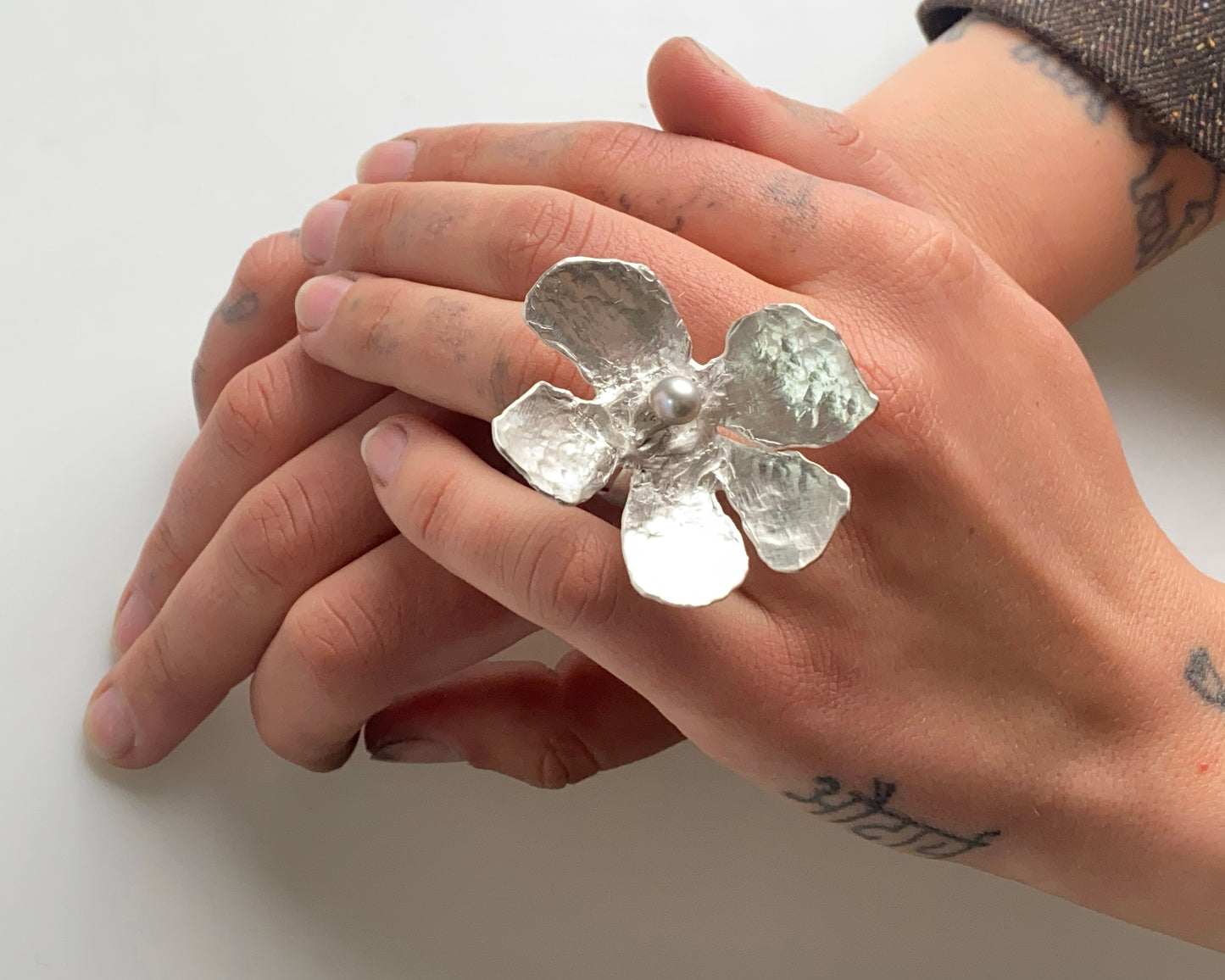 Petal & Pearl Statement Ring