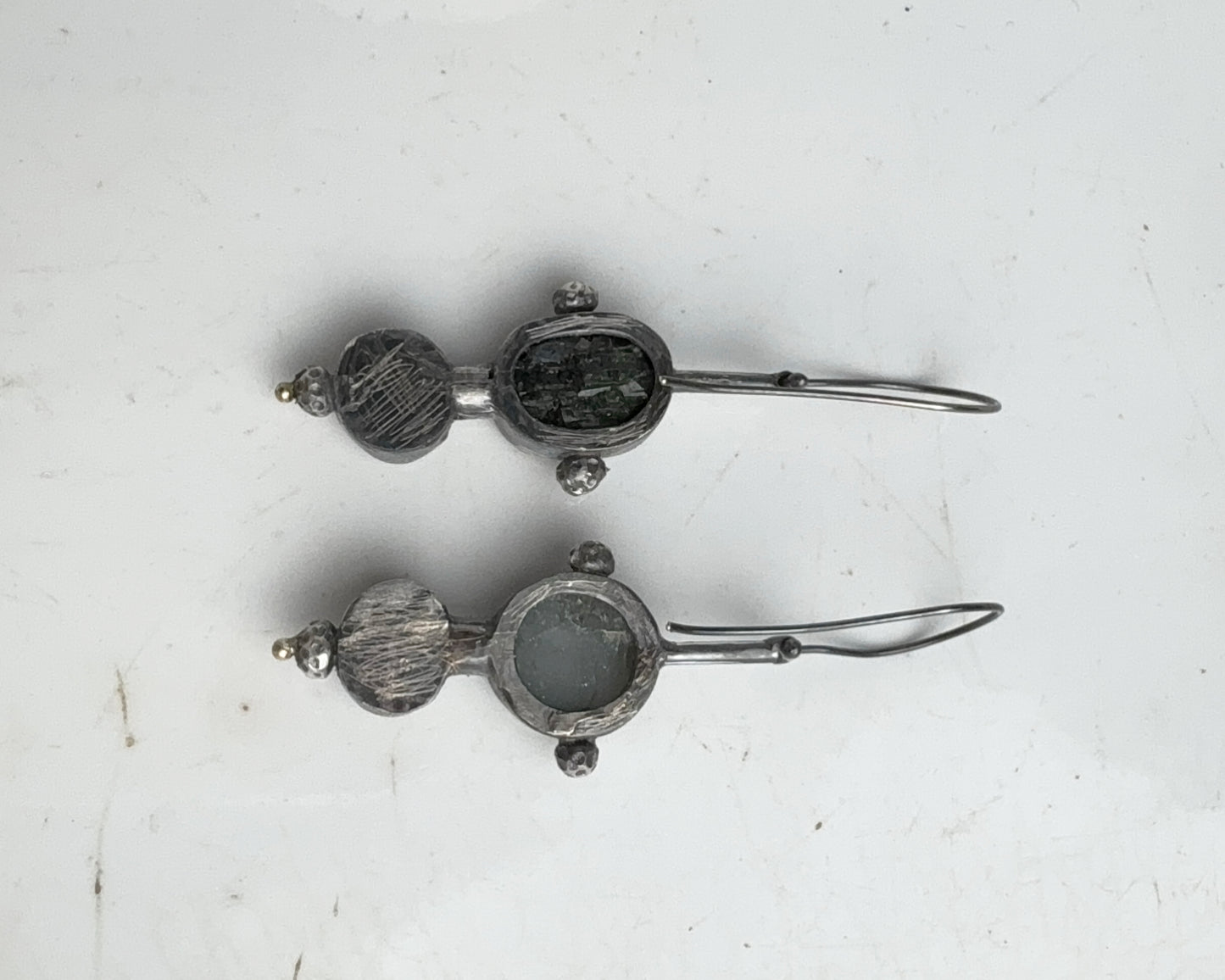 Dual Resonance Gem Earrings