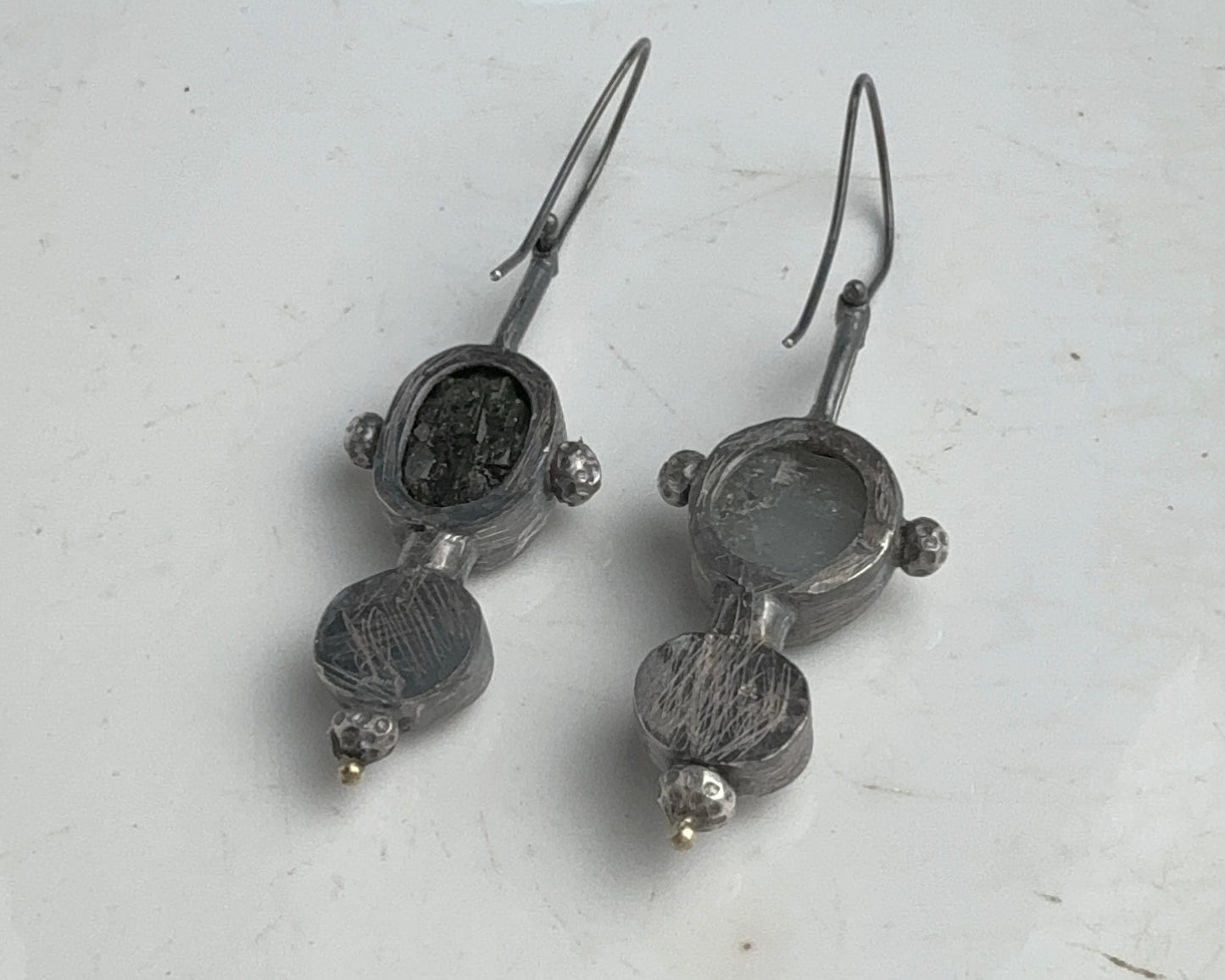 Dual Resonance Gem Earrings