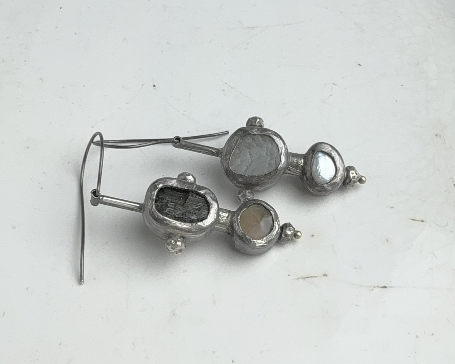 Dual Resonance Gem Earrings