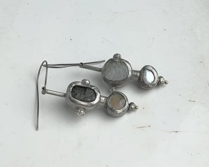 Dual Resonance Gem Earrings