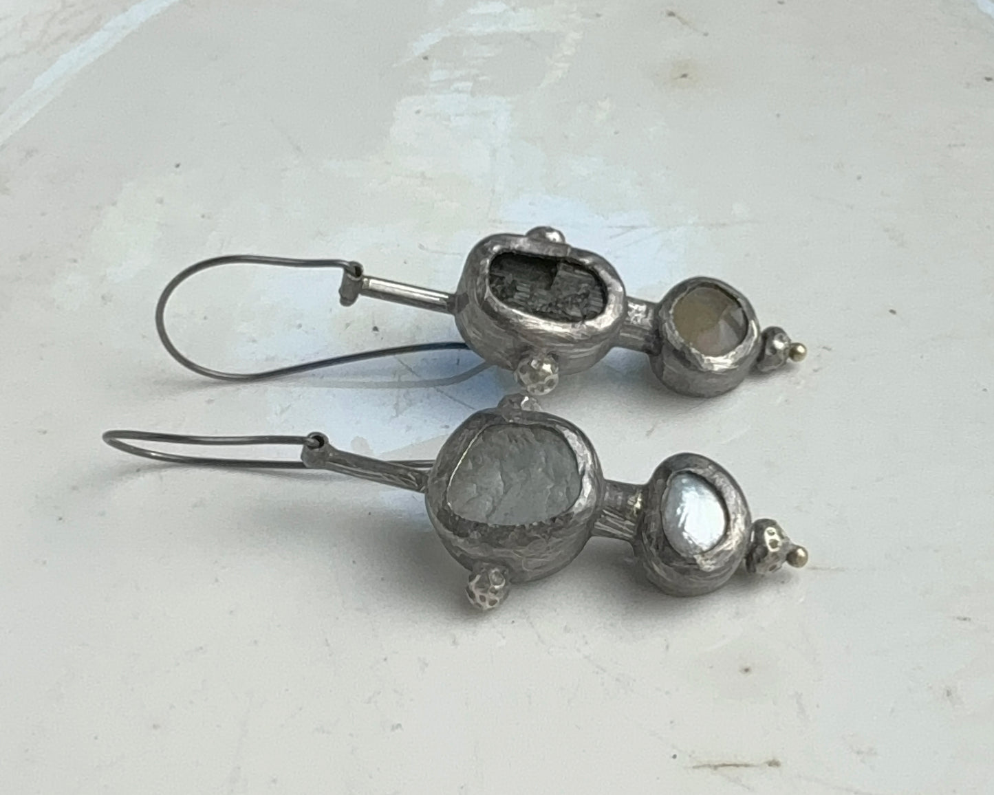 Dual Resonance Gem Earrings