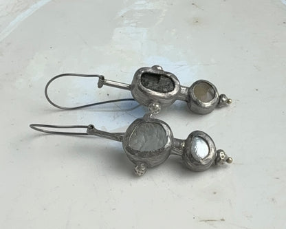 Dual Resonance Gem Earrings