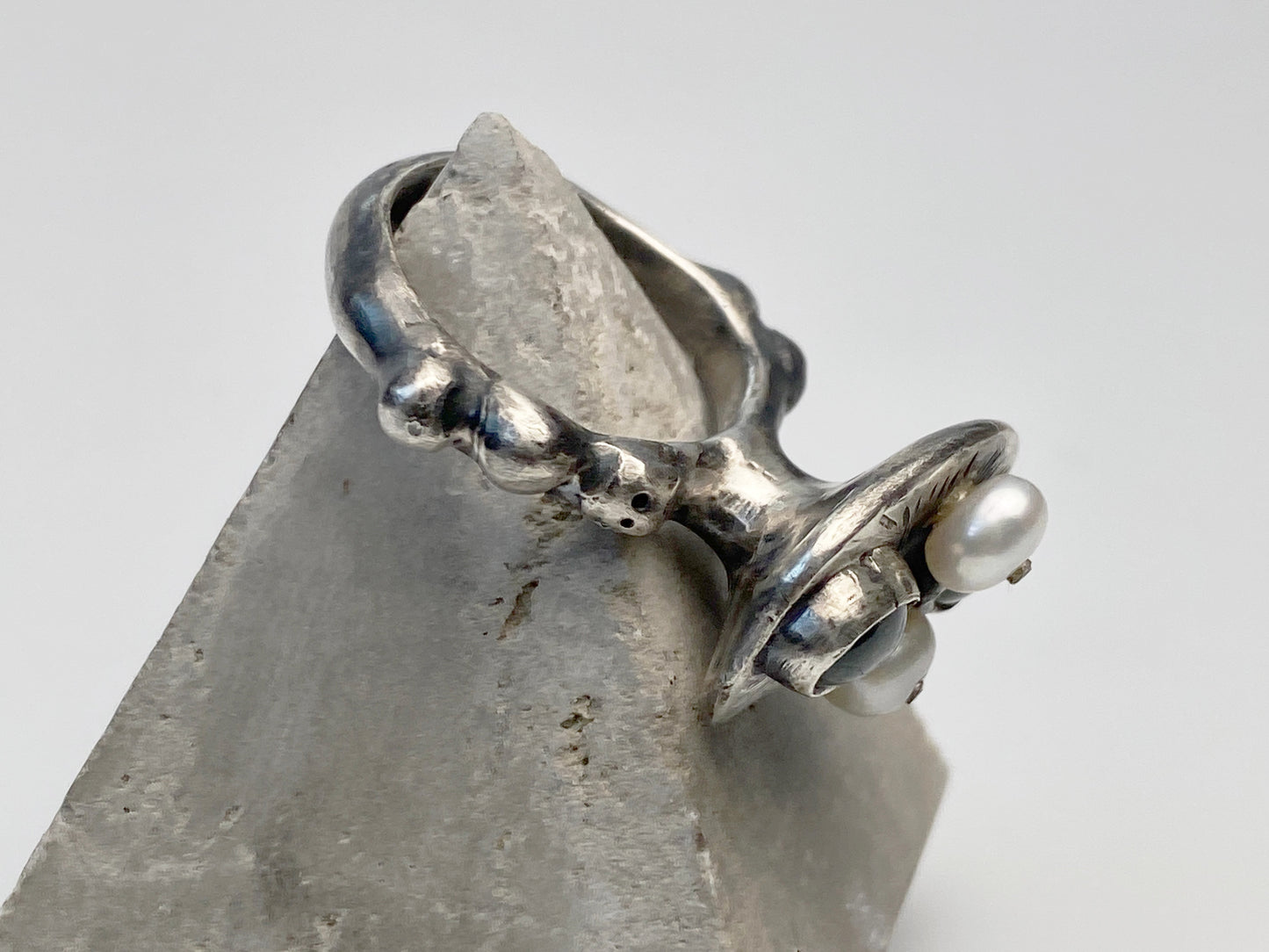 Bague en argent sterling Moss Whisper