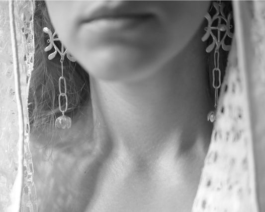Openwork earrings
